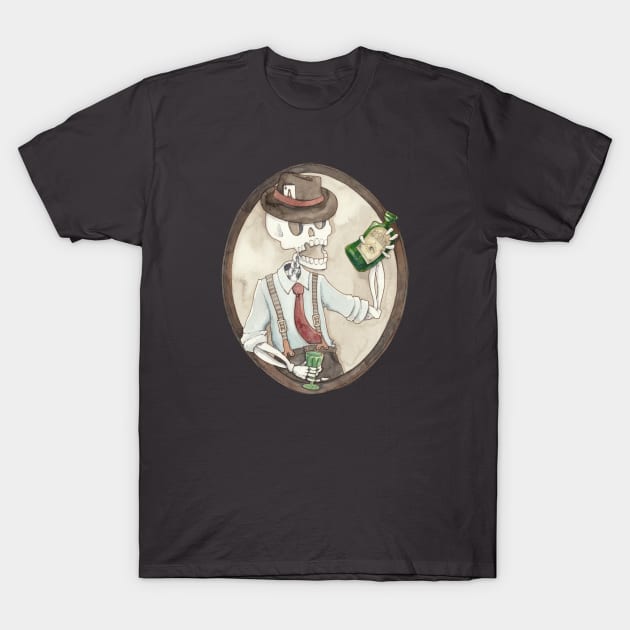 Absinthe Lover T-Shirt by Newcoatofpaint